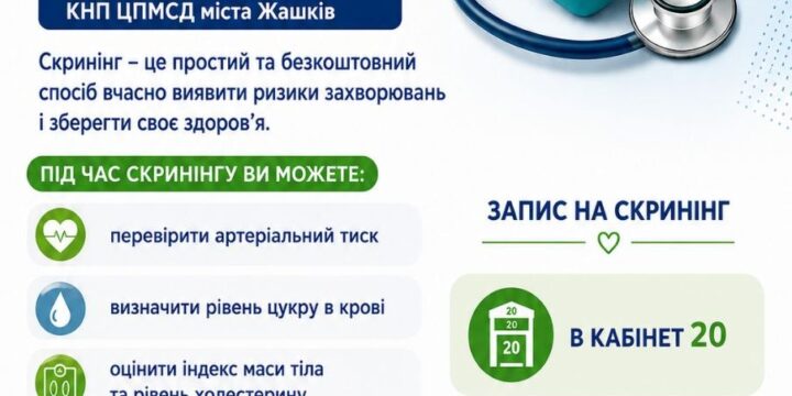 Запрошуємо на Скринінг здоров’я 40+